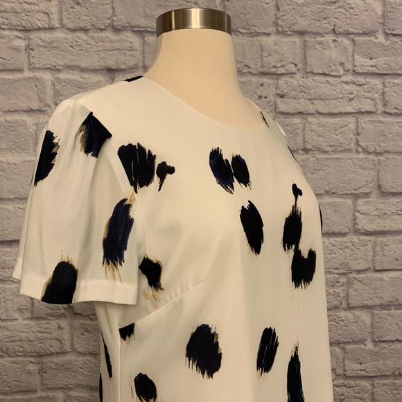 Banana Republic Lined Dress w/Sheer Sleeves - Picture 2 of 6